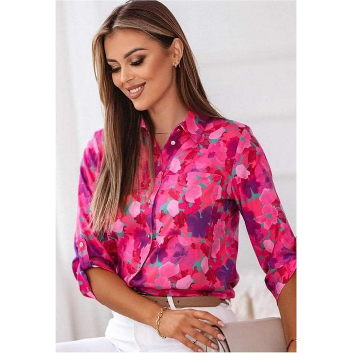 MARI™ | PINK FLORAL BLOUSE