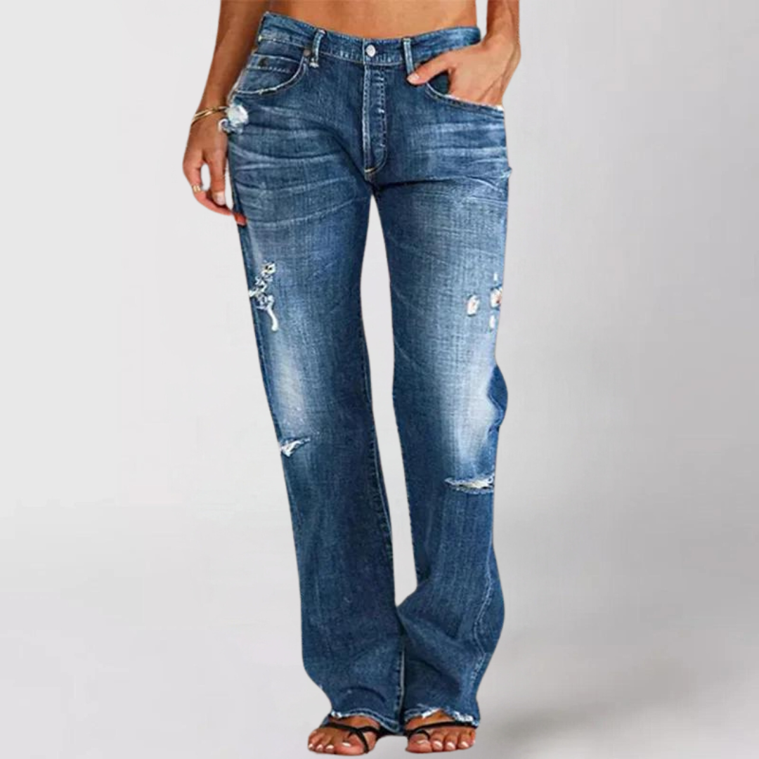 Jutta | Loose wide-leg denim jeans