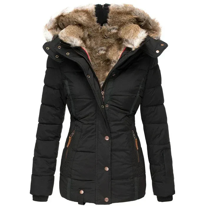 Belén™ - Warm winter coat with fur lining